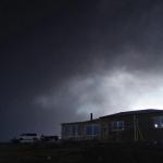 Our  house in South east Iceland and volcanic ash approaching .jpg