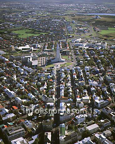 hs005673-01.jpg
airial view of Reykjavik, Hallgrims-church in center