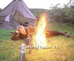 hs008839-01.jpg
Hiker taking in easy in campingsite, Hrifunes
se- Iceland